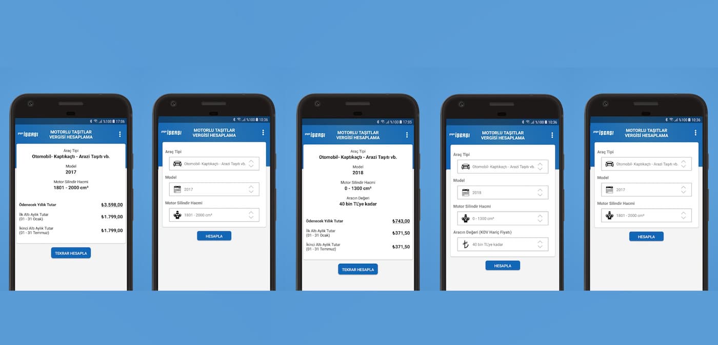 Motorlu Taşıtlar Vergisi MTV Hesaplama Uygulamamız Yayında!